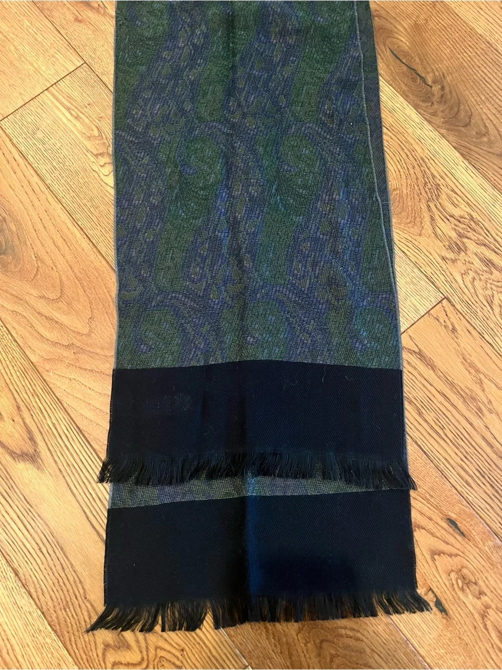 Vintage Christian Dior Green & Black Scarf